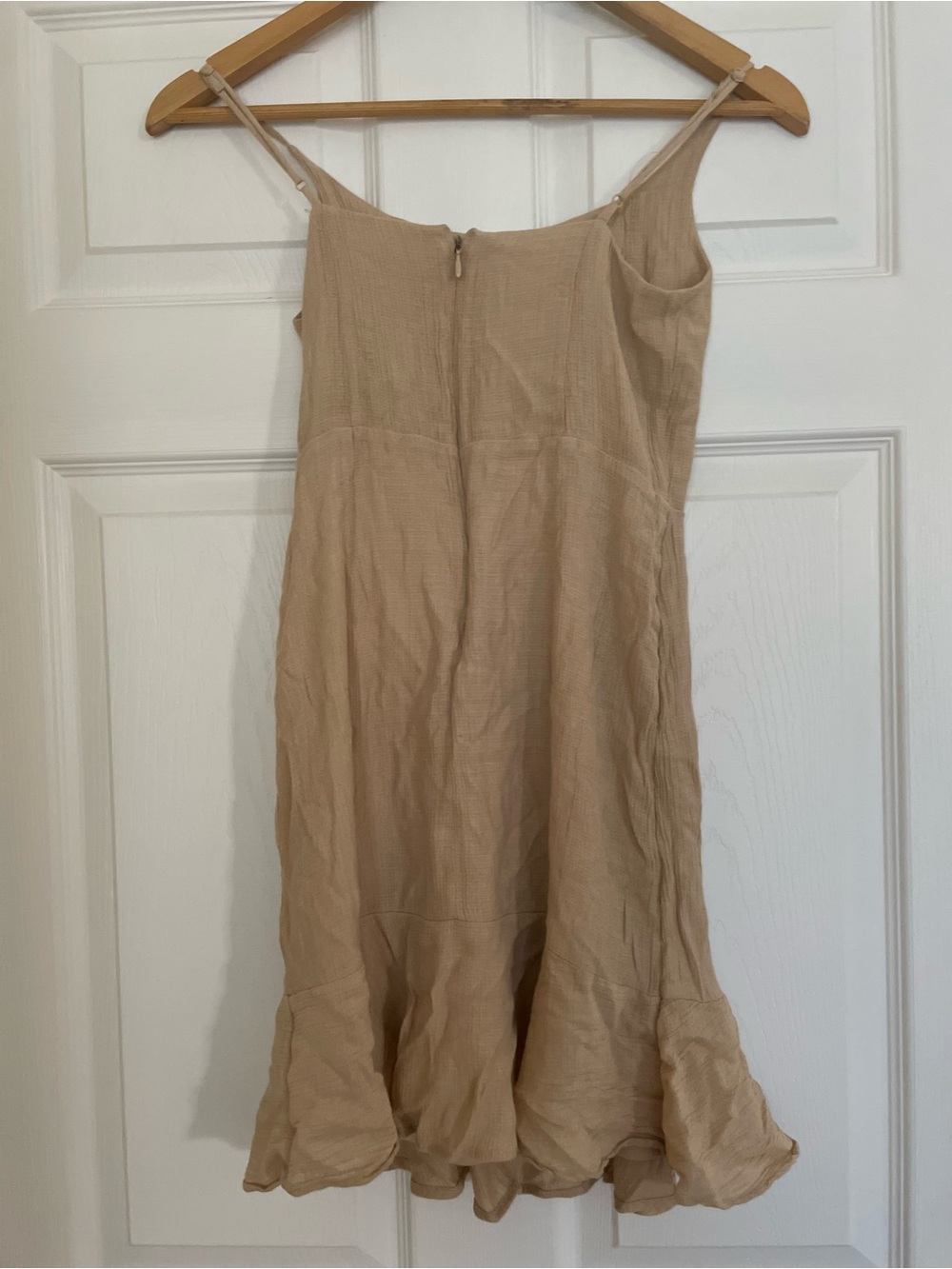 GB girls Neutral Beige Textured Slip Dress size L